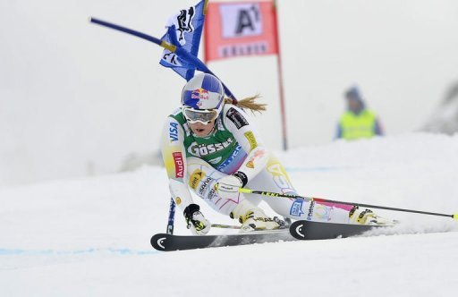 Lindsey Vonn races in October 2012 Lindsey Vonn races in October 2012
