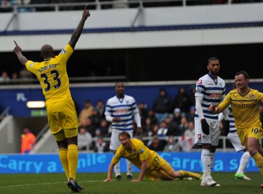 Kaspars Gorkss, a former QPR players, opened in the 16th minute Kaspars Gorkss, a former QPR players, opened in the 16th minute