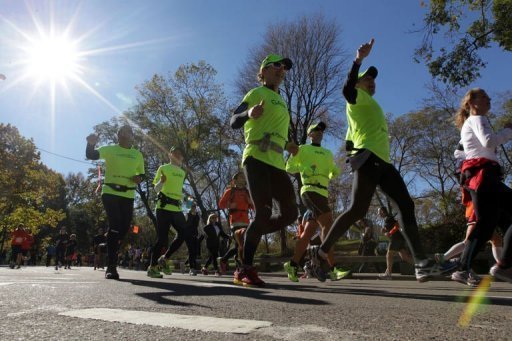 Many of the 47,000 competitors were angered at the last-minute decision to call off the race Many of the 47,000 competitors were angered at the last-minute decision to call off the race