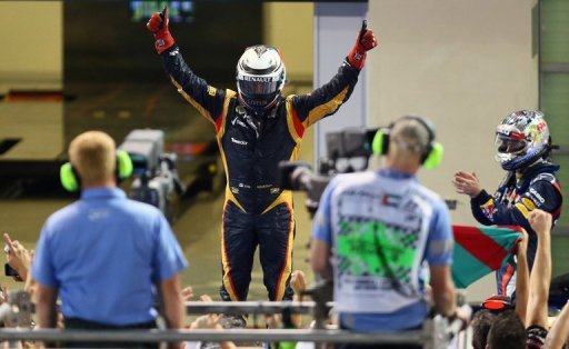 Kimi Raikkonen achieved the Lotus team's first Grand Prix win since 1987 Kimi Raikkonen achieved the Lotus team's first Grand Prix win since 1987