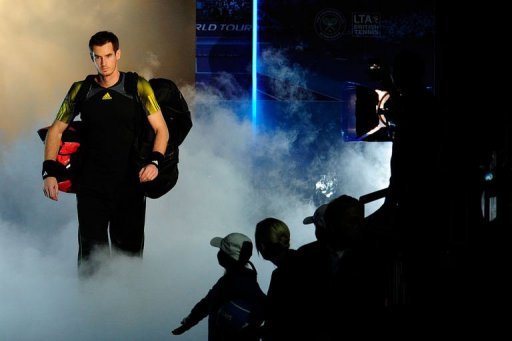 Andy Murray walks on court to play Serbia's Novak Djokovic in the ATP World Tour Finals Wednesday Andy Murray walks on court to play Serbia's Novak Djokovic in the ATP World Tour Finals Wednesday