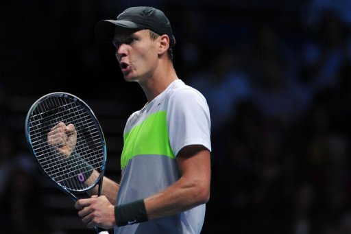 Czech Republic's Tomas Berdych celebrates beating France's Jo-Wilfried Tsonga Czech Republic's Tomas Berdych celebrates beating France's Jo-Wilfried Tsonga
