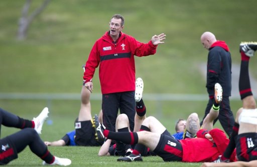 Interim Wales head coach Rob Howley (C), pictured during a team training session in Wellington, in 2011 Interim Wales head coach Rob Howley (C), pictured during a team training session in Wellington, in 2011