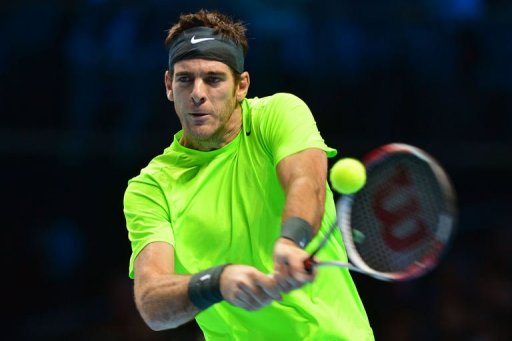 Argentina's Juan Martin Del Potro returns against Serbia's Janko Tipsarevic Argentina's Juan Martin Del Potro returns against Serbia's Janko Tipsarevic