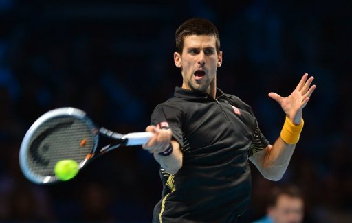 Novak Djokovich needed to win only one set against Tomas Berdych to be sure of reaching the semi-finals Novak Djokovich needed to win only one set against Tomas Berdych to be sure of reaching the semi-finals