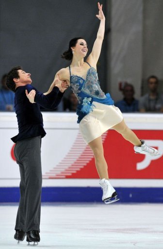 Tessa Virtue and Scott Moir of Canada perform during their ice dance short program Tessa Virtue and Scott Moir of Canada perform during their ice dance short program