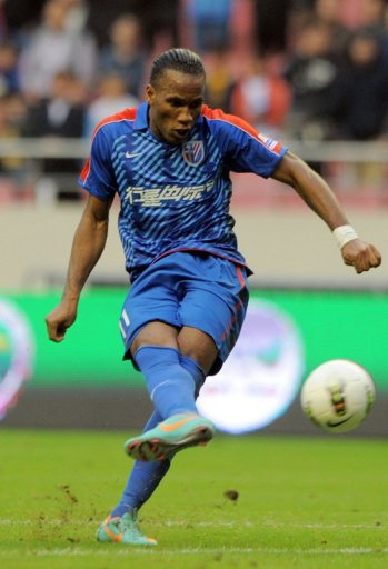 Ivory Coast striker Didier Drogba play for Shanghai Shenhua on a contract said to be worth $300,000 a week Ivory Coast striker Didier Drogba play for Shanghai Shenhua on a contract said to be worth $300,000 a week
