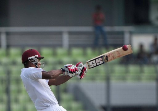 Kieran Powell smote his second Test hundred against Bangladesh in Dhaka on Tuesday Kieran Powell smote his second Test hundred against Bangladesh in Dhaka on Tuesday