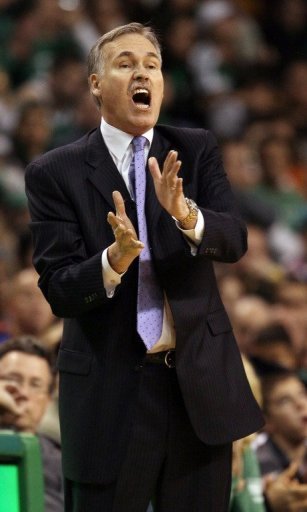 On Monday, Lakers general manager Mitch Kupchak announced Mike D'Antoni, pictured, as the club's new coach On Monday, Lakers general manager Mitch Kupchak announced Mike D'Antoni, pictured, as the club's new coach