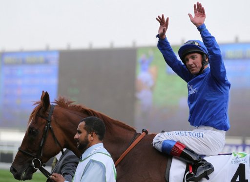 Frankie Dettori, pictured in March Frankie Dettori, pictured in March