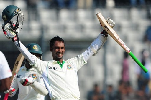 Naeem Islam was unbeaten on 102 at tea on Thursday Naeem Islam was unbeaten on 102 at tea on Thursday