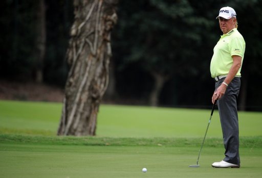 Miguel Angel Jimenez, 48, is bidding to become the oldest player to win a European Tour event Miguel Angel Jimenez, 48, is bidding to become the oldest player to win a European Tour event