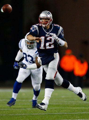 Tom Brady completed 24-of-35 passes for 331 yards for the New England Patriots Tom Brady completed 24-of-35 passes for 331 yards for the New England Patriots