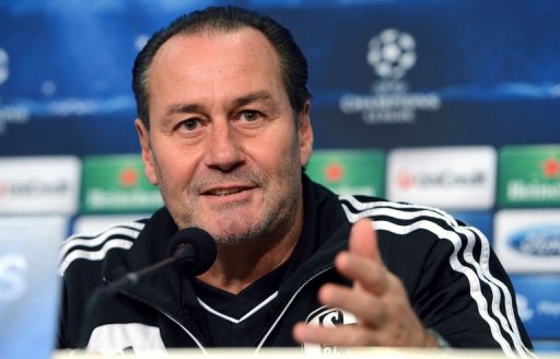 Schalke's coach Huub Stevens Schalke's coach Huub Stevens