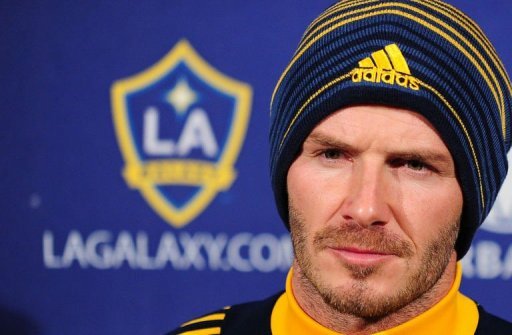 David Beckham of the LA Galaxy arrives at a press conference at the Home Depot Center in Carson, California David Beckham of the LA Galaxy arrives at a press conference at the Home Depot Center in Carson, California