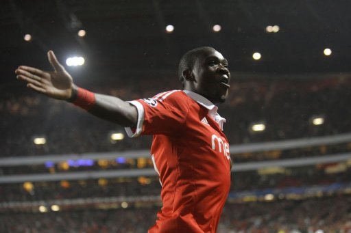 Benfica's Ola John celebrates after scoring Benfica's Ola John celebrates after scoring