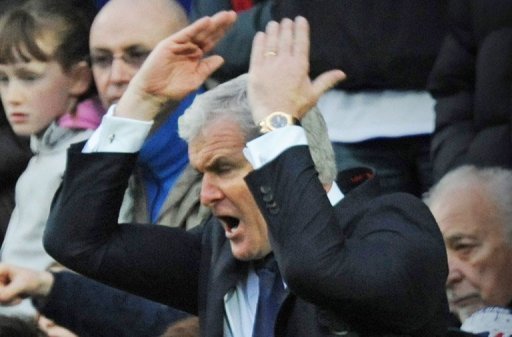 Mark Hughes is pictured at the Premier League games against Southampton at Loftus Road on November 17 Mark Hughes is pictured at the Premier League games against Southampton at Loftus Road on November 17