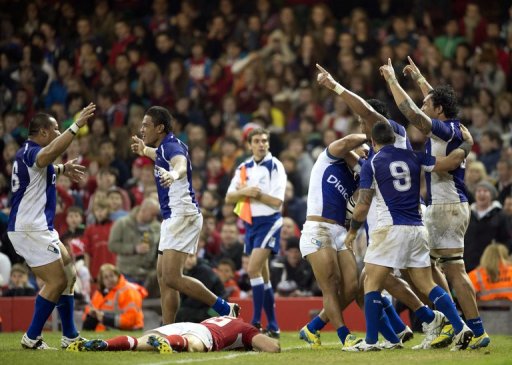 Samoa go into the France game on the back of an upset 26-19 win over Six Nations champions Wales in Cardiff Samoa go into the France game on the back of an upset 26-19 win over Six Nations champions Wales in Cardiff