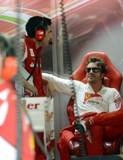Fernando Alonso denied he and Ferrari had gone for a fully wet set-up in qualifying in anticipation of Sunday rain Fernando Alonso denied he and Ferrari had gone for a fully wet set-up in qualifying in anticipation of Sunday rain