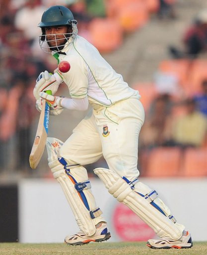 Shakib Al Hasan was the lone Bangladeshi batsman to defy the West Indies attack Shakib Al Hasan was the lone Bangladeshi batsman to defy the West Indies attack