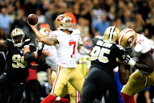 Kaepernick finished with 27 yards and a touchdown on six carries Kaepernick finished with 27 yards and a touchdown on six carries
