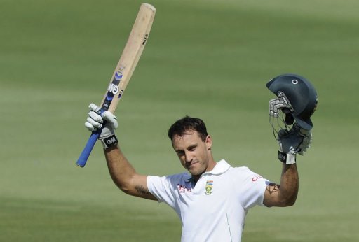 Man-of-the-match Faf du Plessis occupied the crease for almost eight hours in a feat of physical and mental endurance Man-of-the-match Faf du Plessis occupied the crease for almost eight hours in a feat of physical and mental endurance