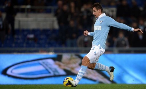Lazio's Miroslav Klose Lazio's Miroslav Klose