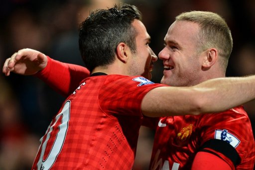 Dutch forward Robin van Persie needed just 33 seconds to give United the lead Dutch forward Robin van Persie needed just 33 seconds to give United the lead
