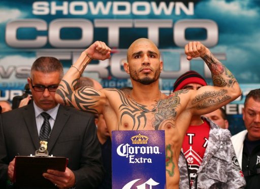 Miguel Cotto is going up against undefeated US boxer Austin Trout Miguel Cotto is going up against undefeated US boxer Austin Trout