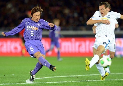 A dramatic strike from Hiroshima's Toshihiro Aoyama left the human eye in no doubt a goal had been scored A dramatic strike from Hiroshima's Toshihiro Aoyama left the human eye in no doubt a goal had been scored