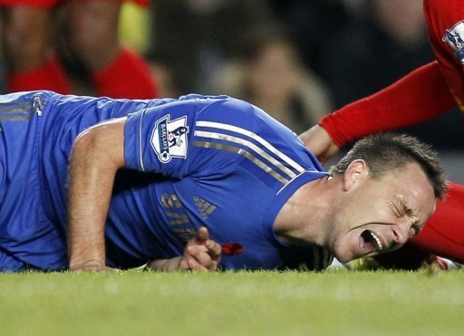 Terry picked up the ligament injury in a 1-1 draw at home to Liverpool on November 11 Terry picked up the ligament injury in a 1-1 draw at home to Liverpool on November 11