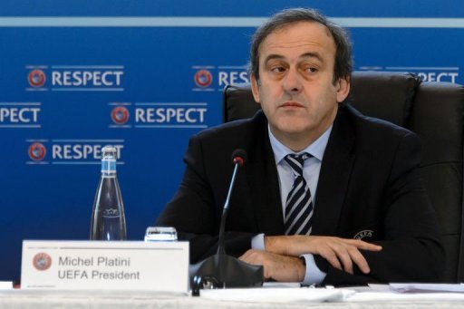 UEFA president France's Michel Platini during the year's last UEFA meeting in Lausanne UEFA president France's Michel Platini during the year's last UEFA meeting in Lausanne