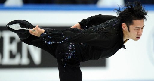 Japan's Daisuke Takahashi performs during his men free skate Japan's Daisuke Takahashi performs during his men free skate