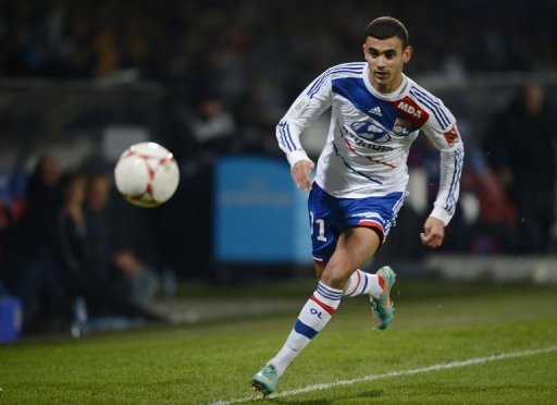 Lyon's Rachid Ghezzal, seen here in action during their Ligue 1 match against Montpellier, on December 1 Lyon's Rachid Ghezzal, seen here in action during their Ligue 1 match against Montpellier, on December 1