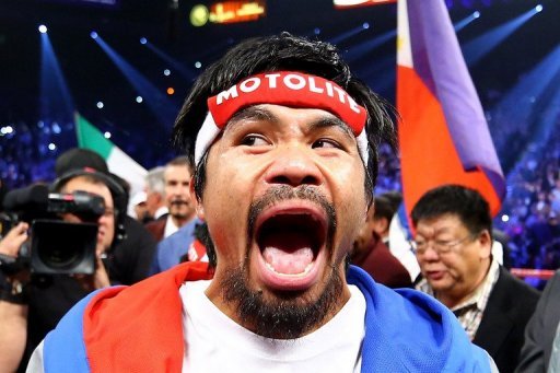 Manny Pacquiao, pictured before taking on Juan Manuel Marquez in their welterweight bout in Las Vegas Manny Pacquiao, pictured before taking on Juan Manuel Marquez in their welterweight bout in Las Vegas