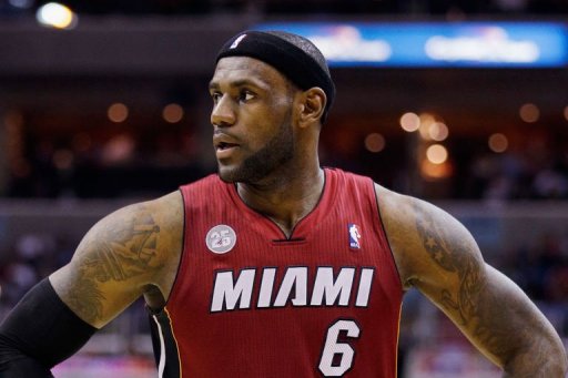 LeBron James of the Miami Heat is pictured during a game on December 4, 2012 in Washington, DC LeBron James of the Miami Heat is pictured during a game on December 4, 2012 in Washington, DC