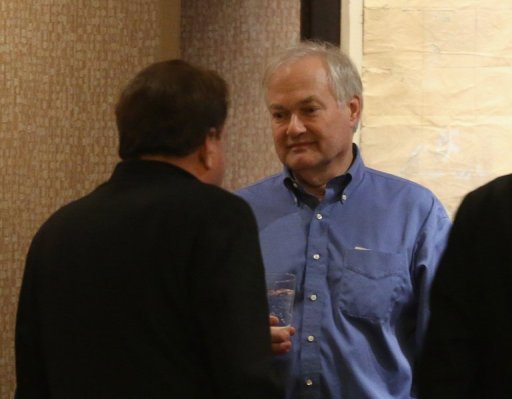 Pittsburgh Penguins Co-owner Ron Burkle and Don Fehr of the NHL Players Association are seen December 5, 2012 Pittsburgh Penguins Co-owner Ron Burkle and Don Fehr of the NHL Players Association are seen December 5, 2012