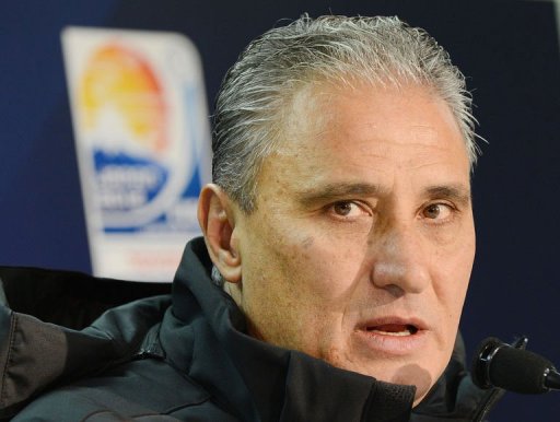 Brazil's Corinthians head football coach Tite answers questions in Yokohama on December 15, 2012 Brazil's Corinthians head football coach Tite answers questions in Yokohama on December 15, 2012