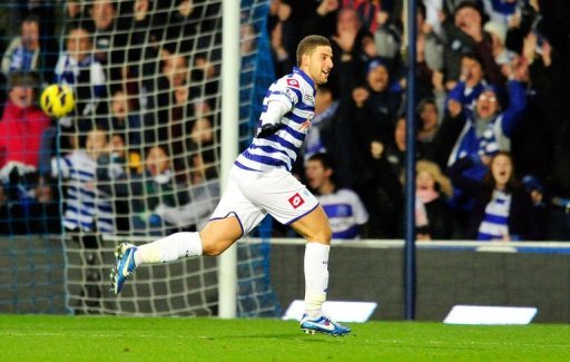 Queens Park Rangers' midfielder Adel Taarabt celebrates scoring in London on December 15, 2012 Queens Park Rangers' midfielder Adel Taarabt celebrates scoring in London on December 15, 2012