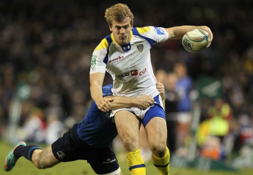 Clermont's Aurelien Rougerie (R) is tackled by Leinster's Eoin Reddan in Dublin, Ireland on December 15, 2012 Clermont's Aurelien Rougerie (R) is tackled by Leinster's Eoin Reddan in Dublin, Ireland on December 15, 2012