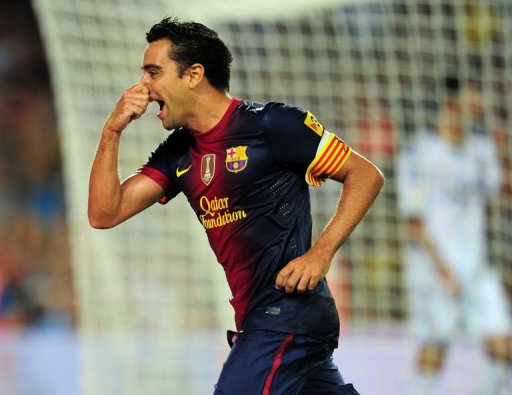 Barca's midfielder Xavi Hernandez, pictured in Barcelona, on August 23, 2012 Barca's midfielder Xavi Hernandez, pictured in Barcelona, on August 23, 2012
