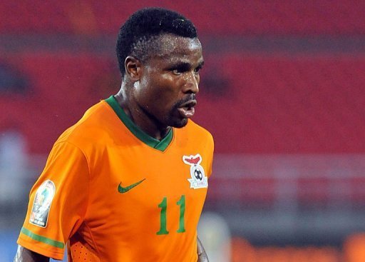 Zambia's Christopher Katongo during his side's Africa Cup of Nations match against Libya on January 25, 2012 Zambia's Christopher Katongo during his side's Africa Cup of Nations match against Libya on January 25, 2012