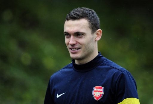 Arsenal captain Thomas Vermaelen, pictured on November 20, 2012 Arsenal captain Thomas Vermaelen, pictured on November 20, 2012