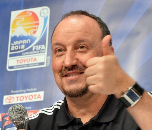 Rafa Benitez gives a press conference in Yokohama on December 15, 2012 Rafa Benitez gives a press conference in Yokohama on December 15, 2012
