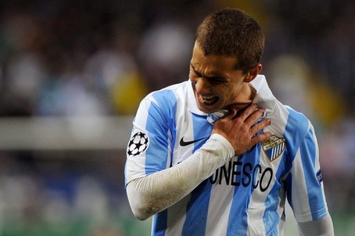 Malaga forward Sebastian Fernandez pictured during a Champions League game in Malaga on December 4, 2012 Malaga forward Sebastian Fernandez pictured during a Champions League game in Malaga on December 4, 2012