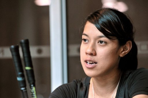World squash champion Nicol David of Malaysia, pictured during an interview with AFP, on April 12, 2012 World squash champion Nicol David of Malaysia, pictured during an interview with AFP, on April 12, 2012