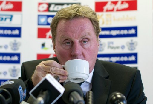 Queens Park Rangers football club manager Harry Redknapp in London on November 26, 2012. Queens Park Rangers football club manager Harry Redknapp in London on November 26, 2012.