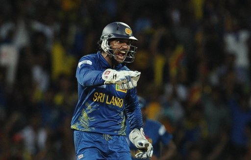 Sri Lankan veteran Kumar Sangakkara during a T20 Cricket World Cup match against Pakistan in Colombo on October 4, 2012 Sri Lankan veteran Kumar Sangakkara during a T20 Cricket World Cup match against Pakistan in Colombo on October 4, 2012