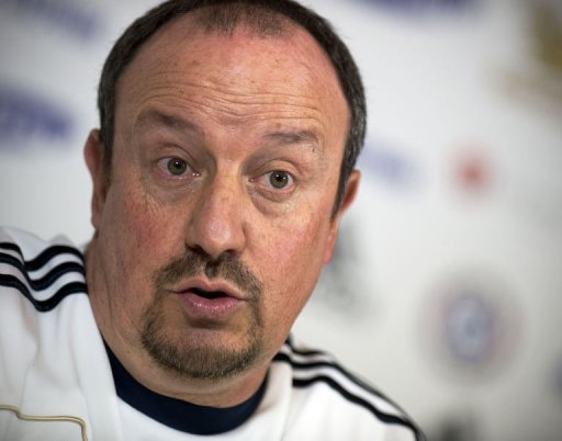 Chelsea interim manager Rafael Benitez answers questions in Surry on December 18, 2012 Chelsea interim manager Rafael Benitez answers questions in Surry on December 18, 2012