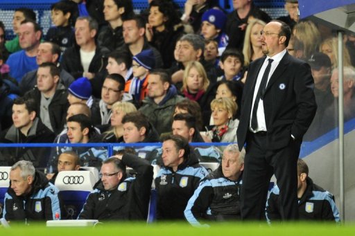Chelsea's interim manager Rafael Benitez saw his side smash Aston Villa 8-0 in the Premier League on December 23, 2012 Chelsea's interim manager Rafael Benitez saw his side smash Aston Villa 8-0 in the Premier League on December 23, 2012